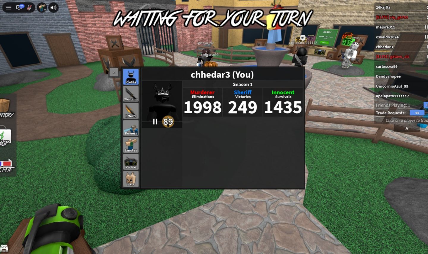 Conta de roblox com foco em mm2