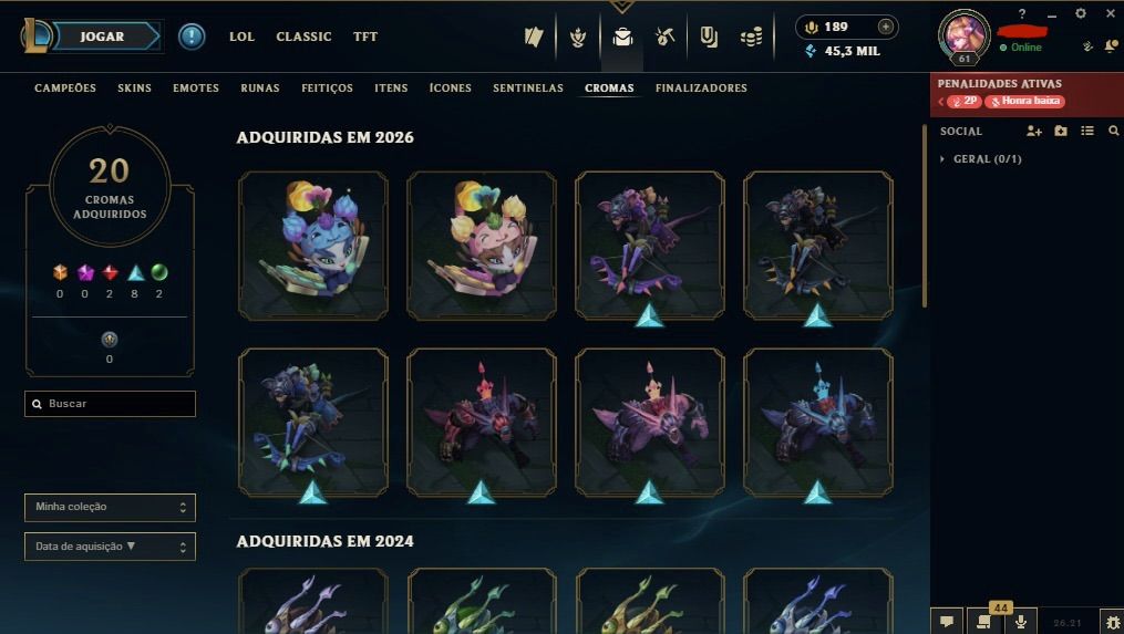 Conta main sup peel | diamante 4 com 77% de WR !