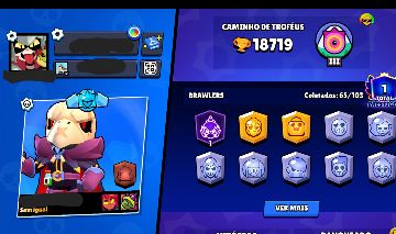 Conta de Brawl Stars 18k de troféus e muitos brawlers!!