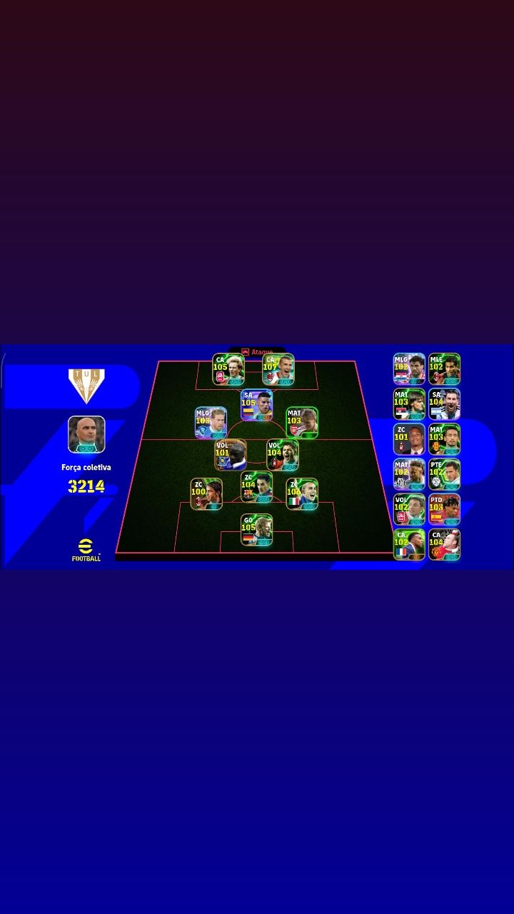 Conta efootball muito upada com jogadores raros