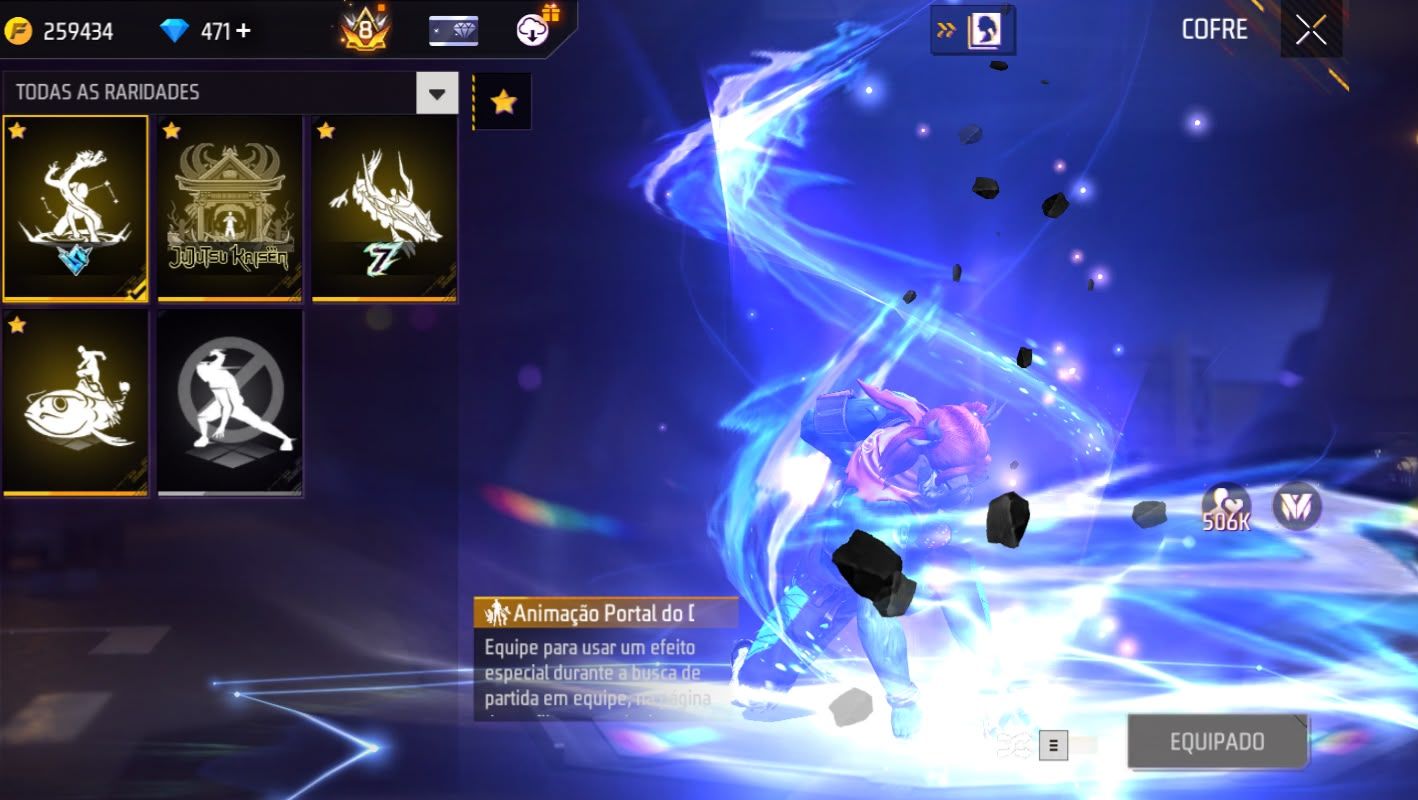 Conta free fire gemada com ragnarok, barbinha, punho, 800+ peitorais, prime 8