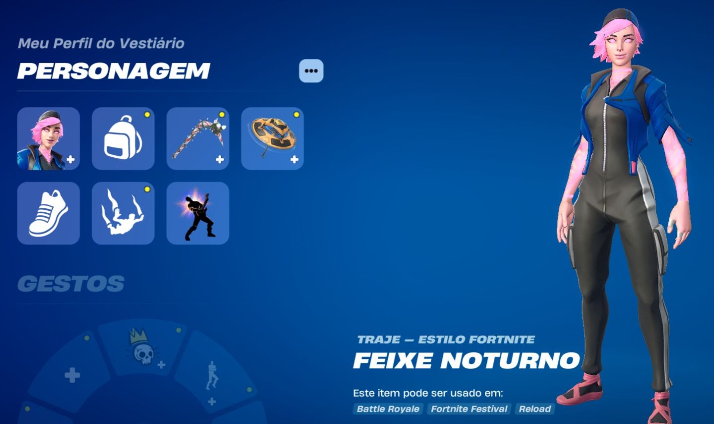 Conta Fortnite com diversas skins