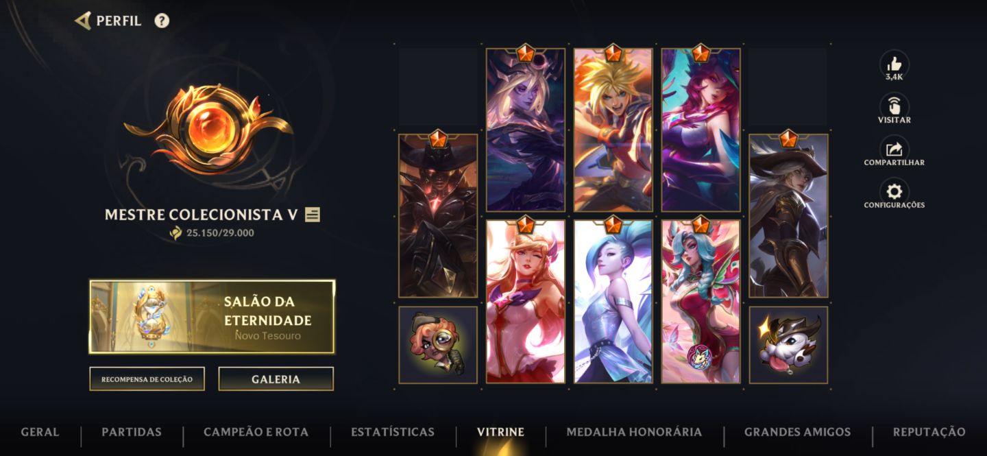 CONTA WILD RIFT / Nível 178 / 114 Skins / 142 Campeões