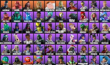 CONTA FORTNITE - 70 SKINS FULL | PODE ALTERAR E-MAIL | Omegarok, Valeria, Kado