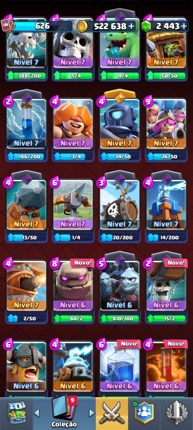 Conta Clash Royale 4071 Troféus Promoção