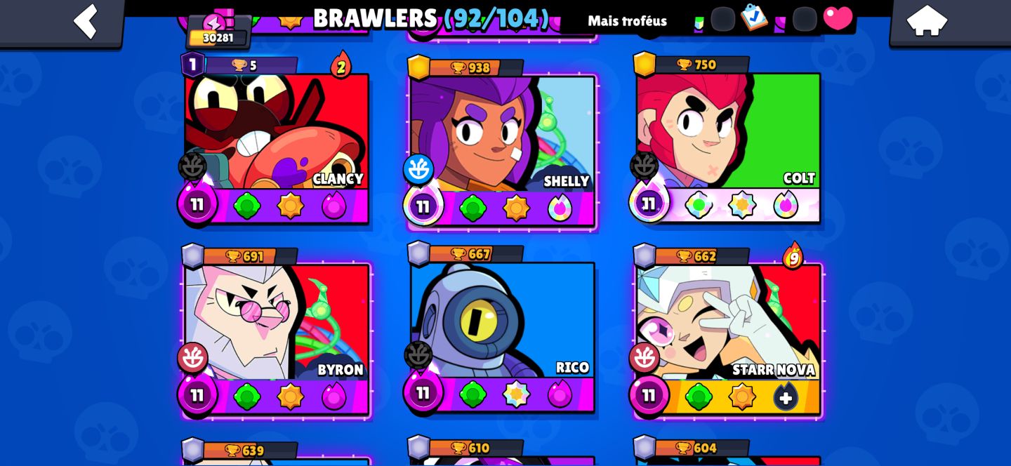 CONTA BRAWL STARS | 32 BRAWLERS PODER 11 | QUERENDO URGENTE | PROMOÇÃO HJ