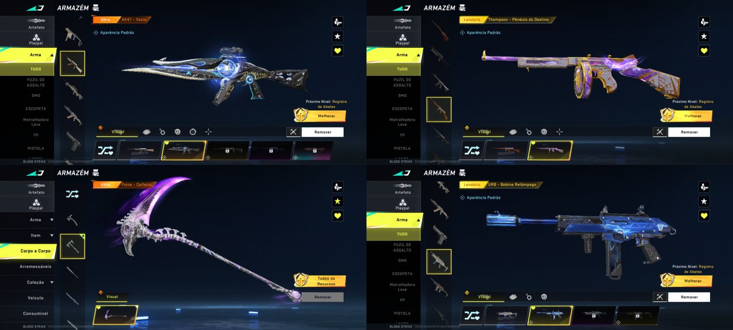 CONTAS DE BLOOD STRIKE INICIANTES COM SKINS JA NA CONTA! (MENOR PREÇO)