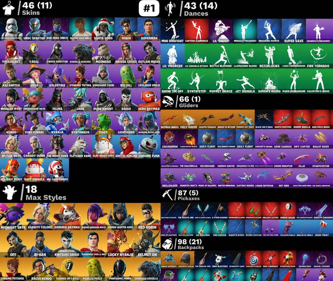 [PC] 46 SKINS | 18 MAX STYLES | SUPERMAN + GODZILLA + ROBIN | ENTREGA AUTOMÁTICA