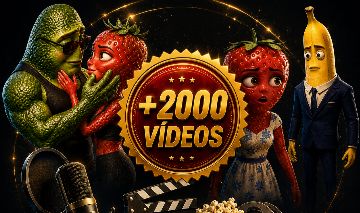 2.000 vídeos de novelinhas das frutas monetização