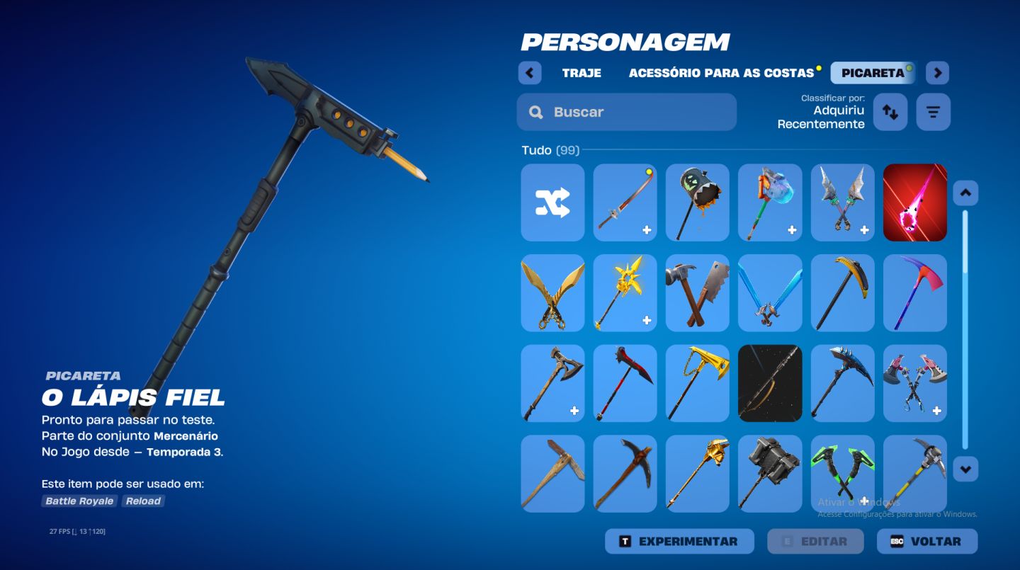 CONTA FORTNITE CAVALEIRO NEGRO, JOHN WICK, TRAVIS SCOTT + SALVE O MUNDO