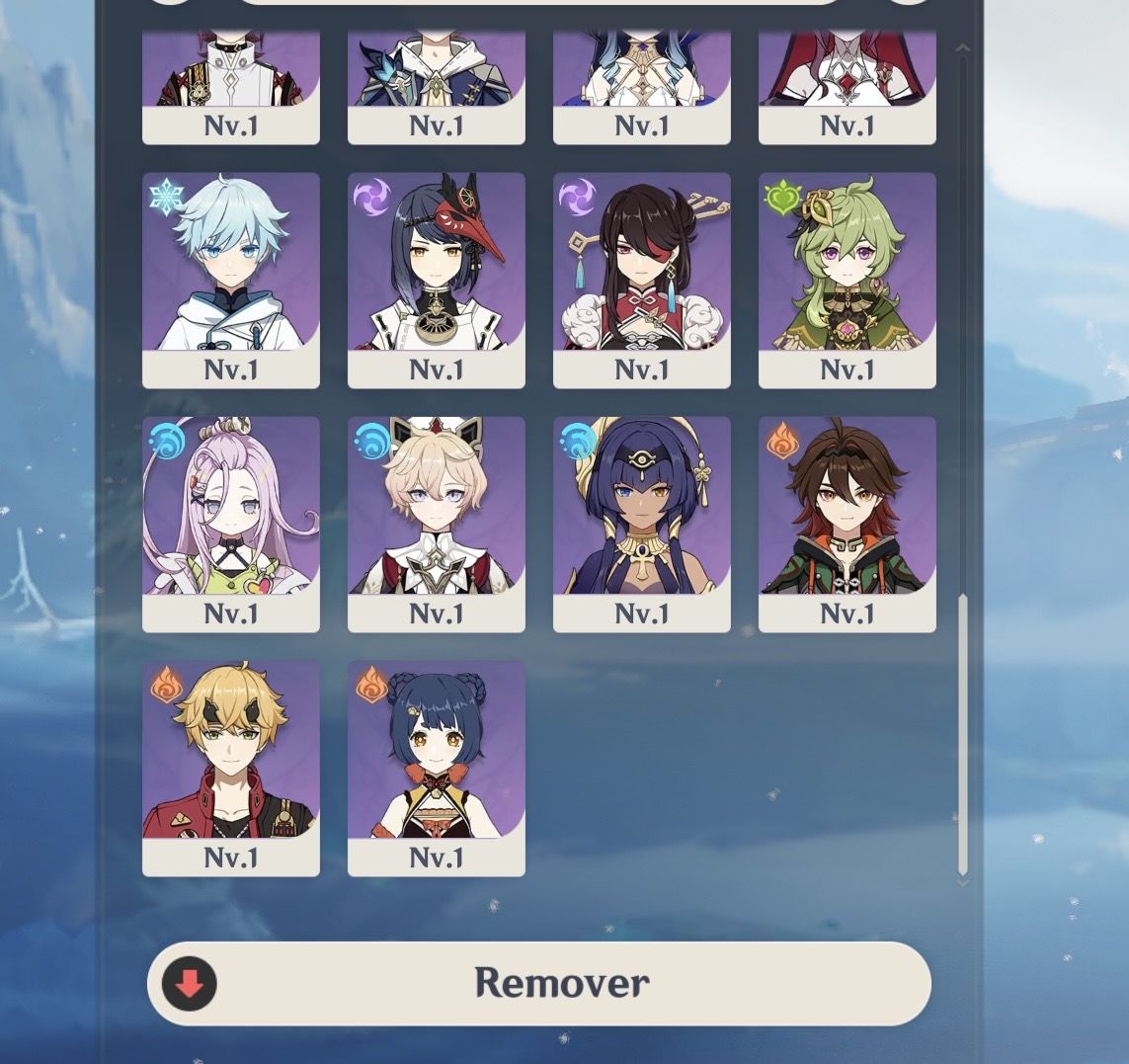 Conta Genshin Com Odette, vesna, vodyanista e faruzan