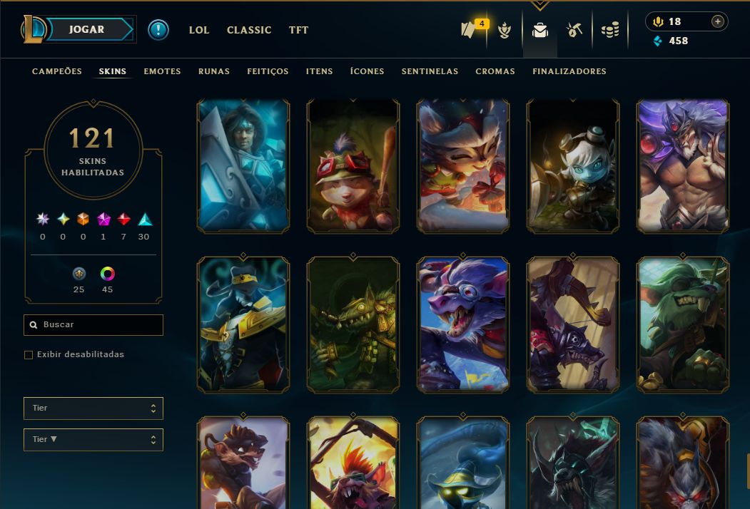 LENDÁRIA DARIUS MESTRE DA ENTERRADA + [QUASE 150 SKINS HABILITADAS] + TROCA NICK
