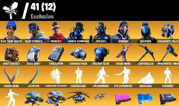 64 Skins | Blue Team Leader | Blue Striker | Prodigy | Carbon Commando