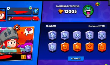 CONTA ANTIGA PARADA BRAWL STARS | 12K DE TROFEUS 3 LENDARIOS | 2019