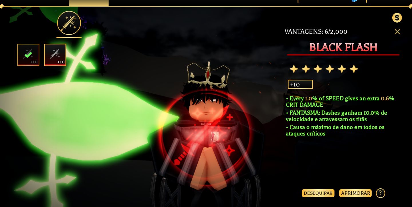 MELHOR build de TS perks miticas+ackerman family+ asa do yuno
