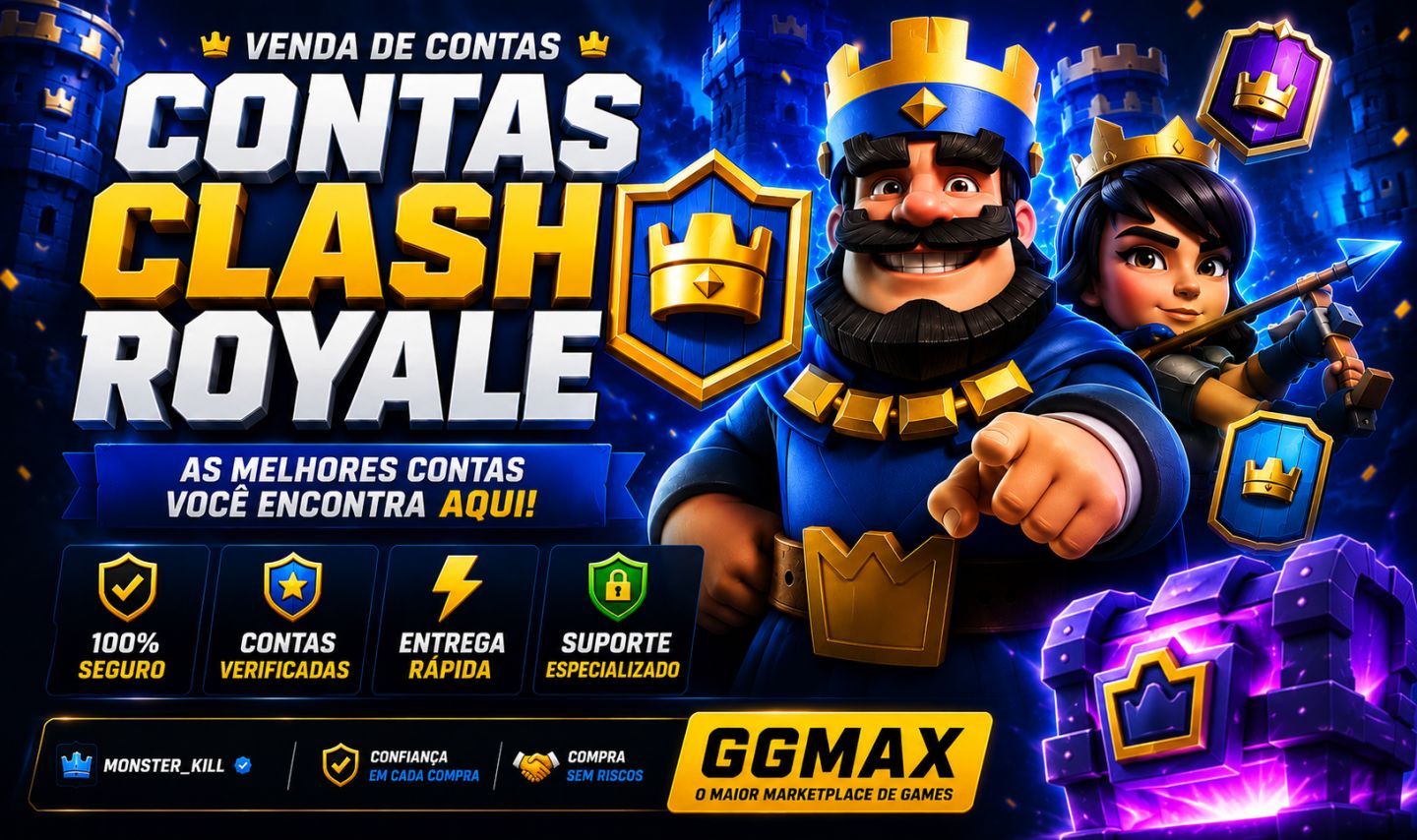 CONTAS CLASH ROYALE 90% DE DESCONTO (ENTREGA RÁPIDA)