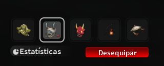 Conta com Garra Nightfall T3, Mascara Nightfall T1, art do akaza (end game)