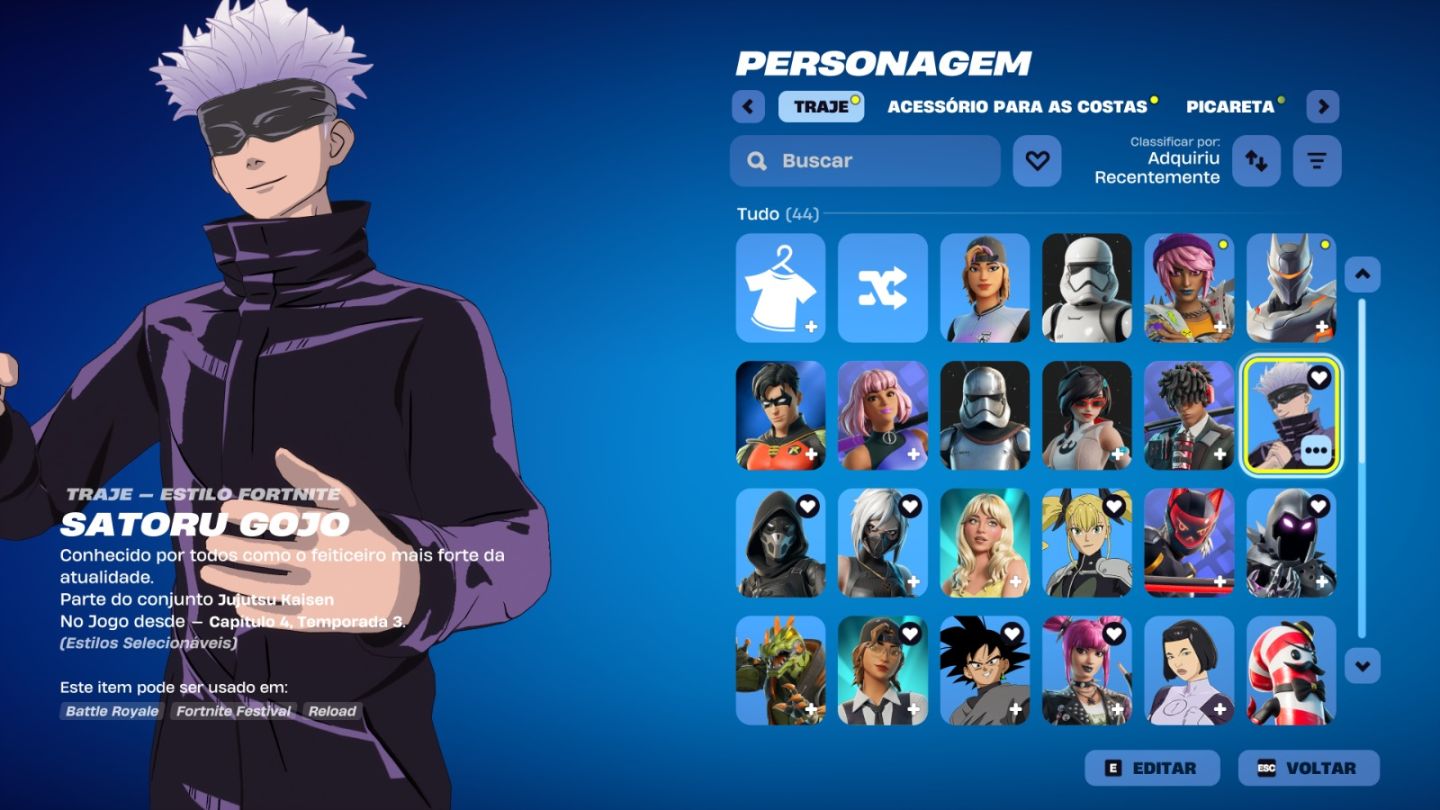 Conta de Fortnite com 42 Skins | Vegeta | Promoção!