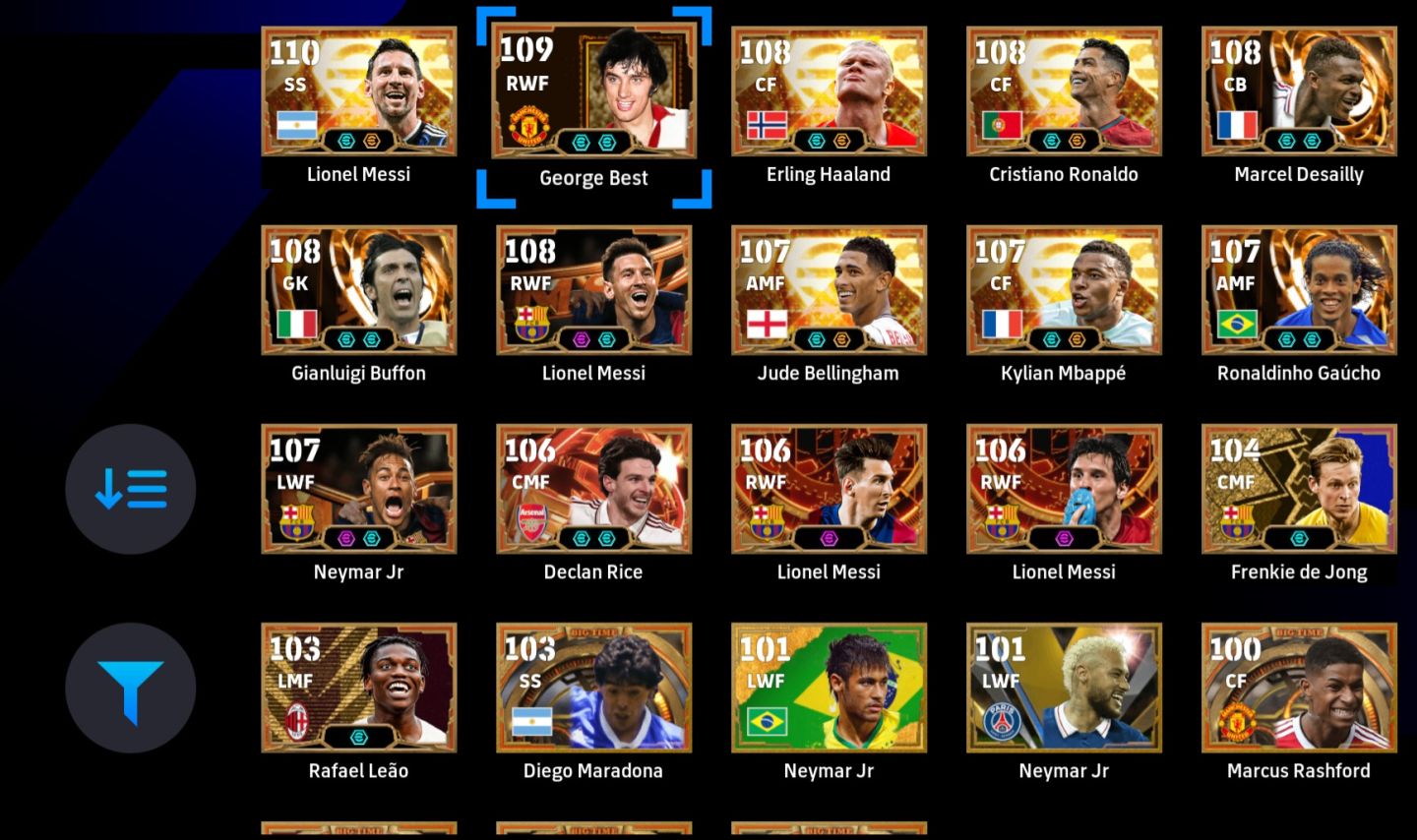 Conta Efootball Xbox / Pc Microsoft - 3352- 22 BigTime +102 Épicos + 46 ShowTime