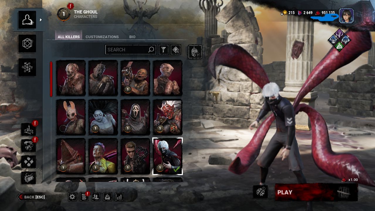 Conta steam com varios jogos, focada em dbd, com personagens pagos e skins