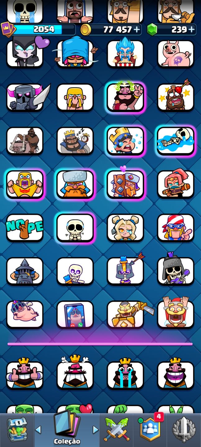 Conta Clash Royal arena sazonal 1