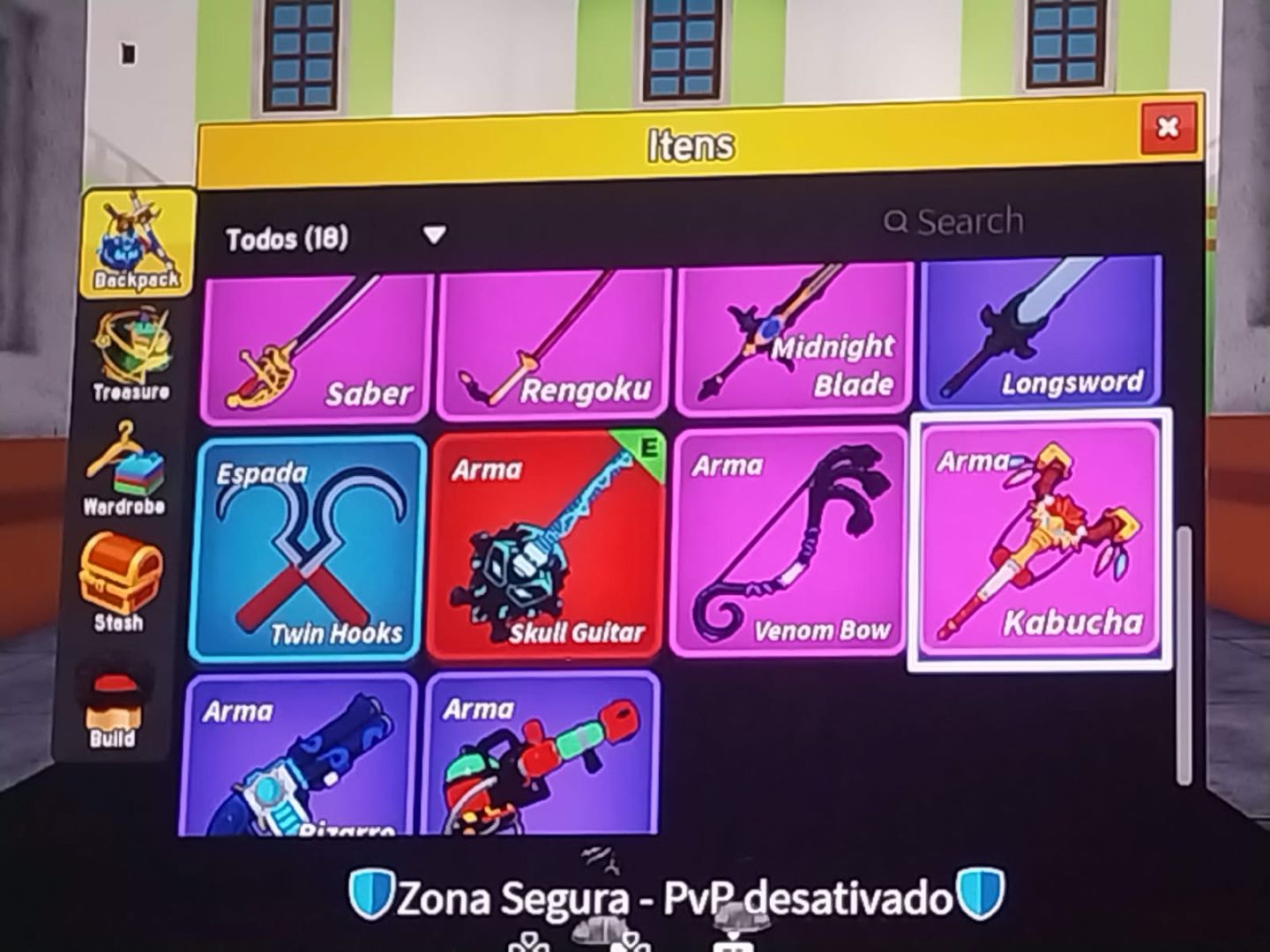 Conta de bloxfruits upada em vários jogos do Roblox