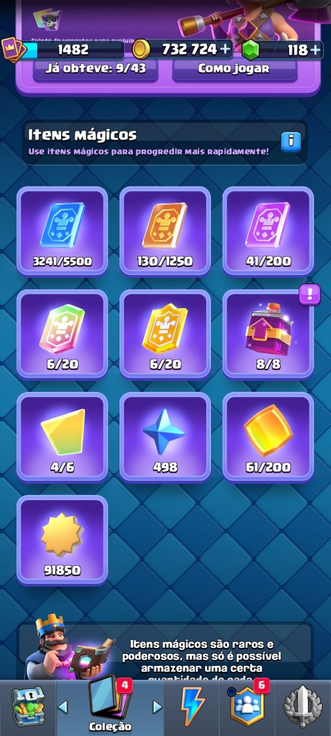 Conta de Clash Royale com 9k de troféus