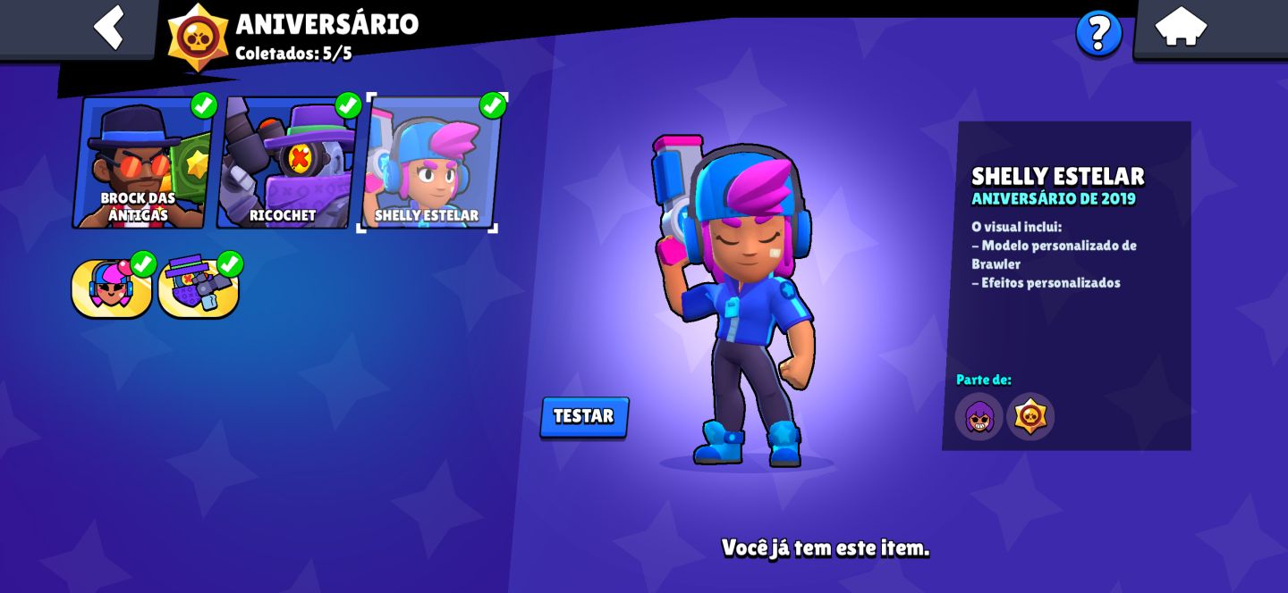 CONTA DE BRAWLS STARS 2018 (TODOS PRO PASSE)LEIA A DESCRIÇÃO +CLASH ROYALE