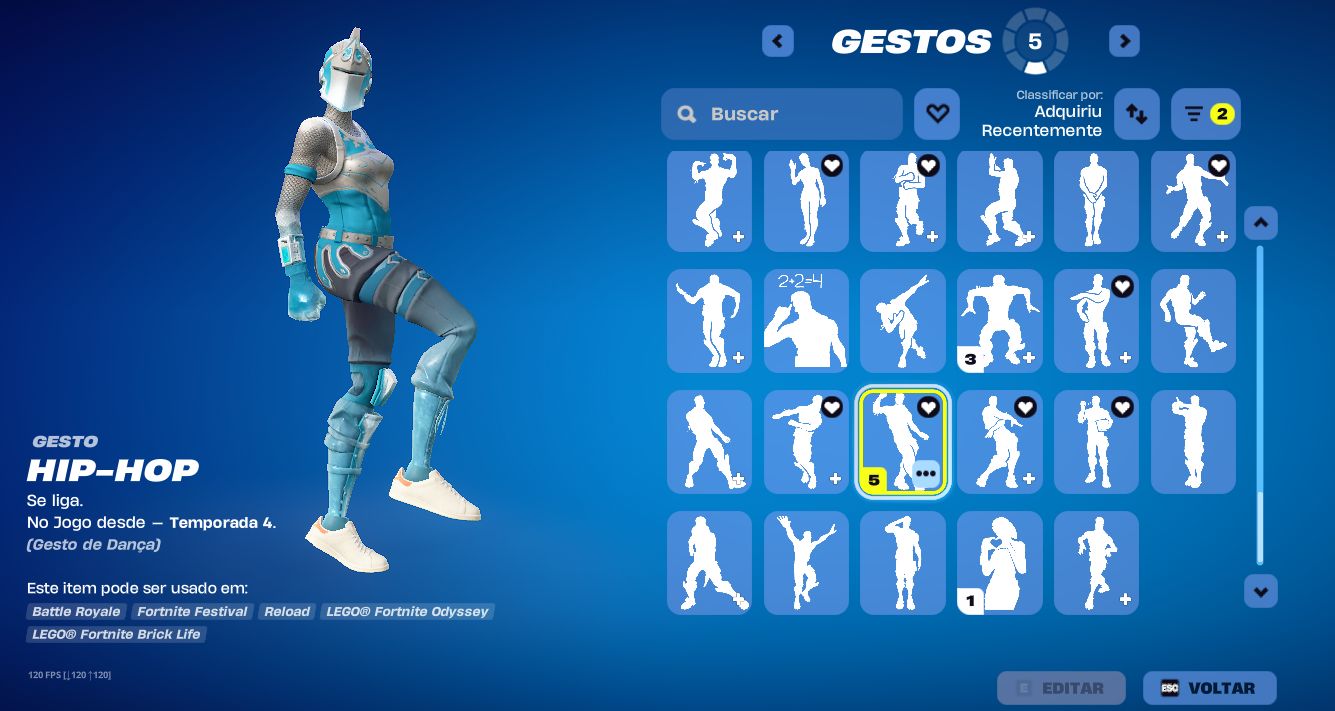 CONTA RARA FORTINTE entre outros jogos na conta