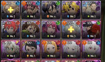 Conta 7ds grande cross 6.6M Meliodas nêmesis 2/6, escanor Merlin 2/6