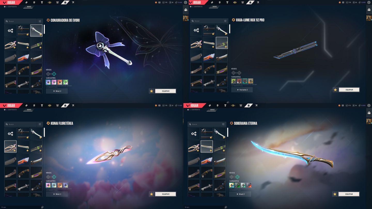 CONTA COM 5 SKINS DE FACA E VARIAS SKINS TRYHARD / PREÇO NEGOCIAVEL