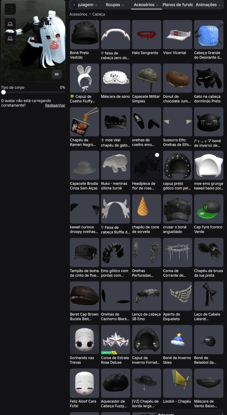 Conta Roblox High Tier | Cheia de Skins Emo/Y2K/Kawaii + Blox Fruits Sea 2 + MM2