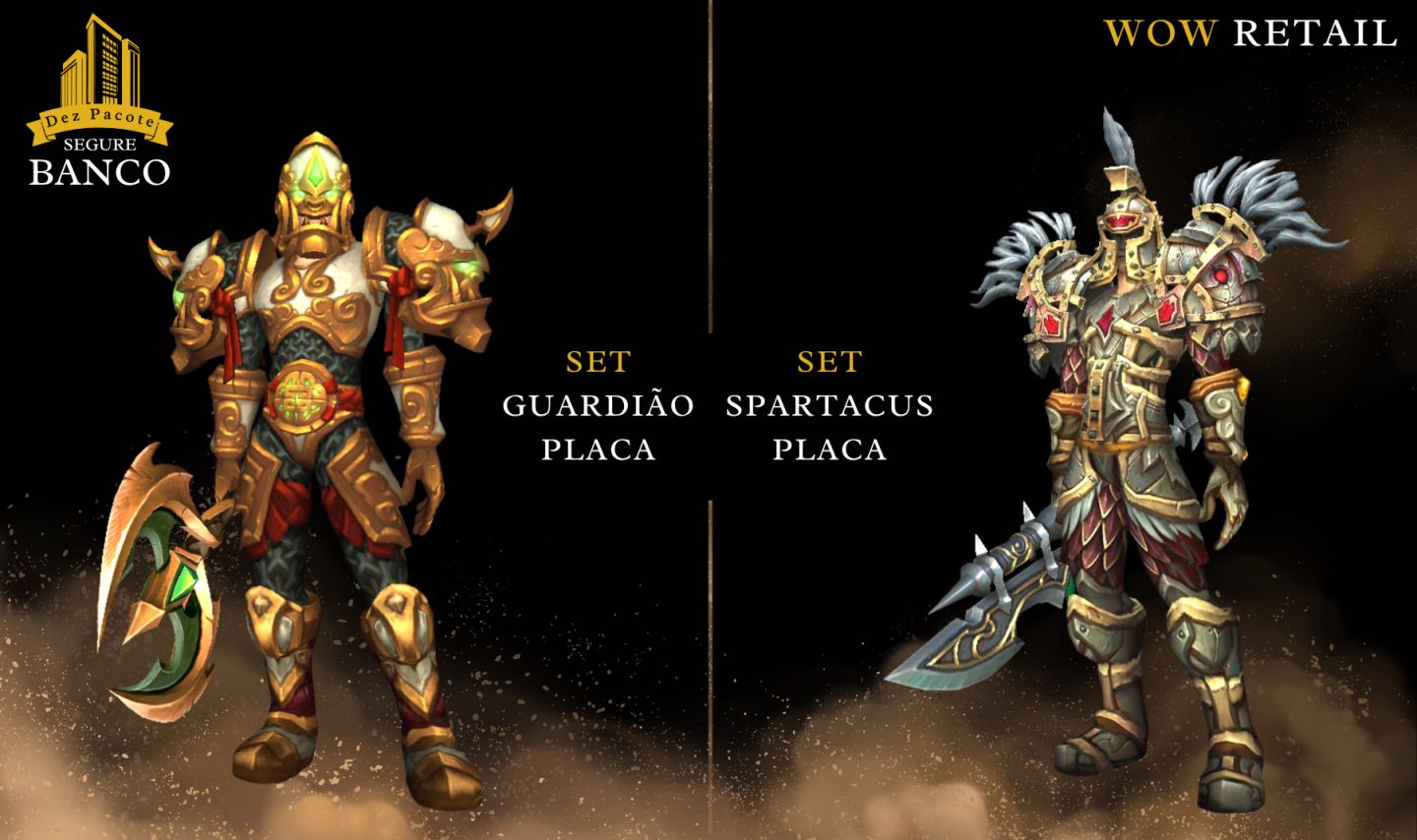 World of Warcraft - (Skins Transmogs) Armaduras - WoW RETAIL