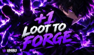 +1 LOOT TO FORGE FORJA / Roblox/ end game/ descrição