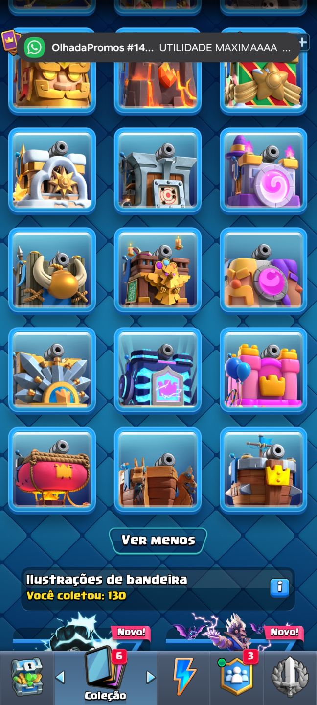 Conta lvl 16 clash royale medalha 10 anos quase full