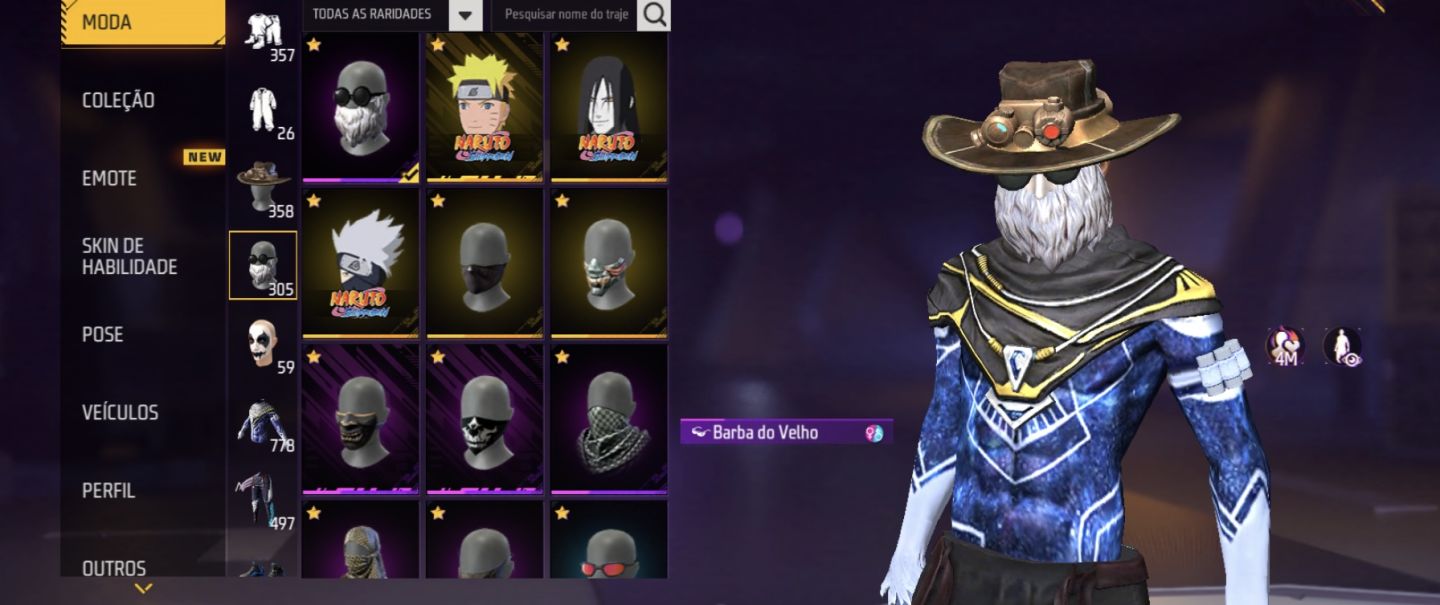CONTA DE FREE FIRE RARA, COM 2x ANGELICAL, ARMA EVOLUTIVA LVL 77, 13K LIKE.