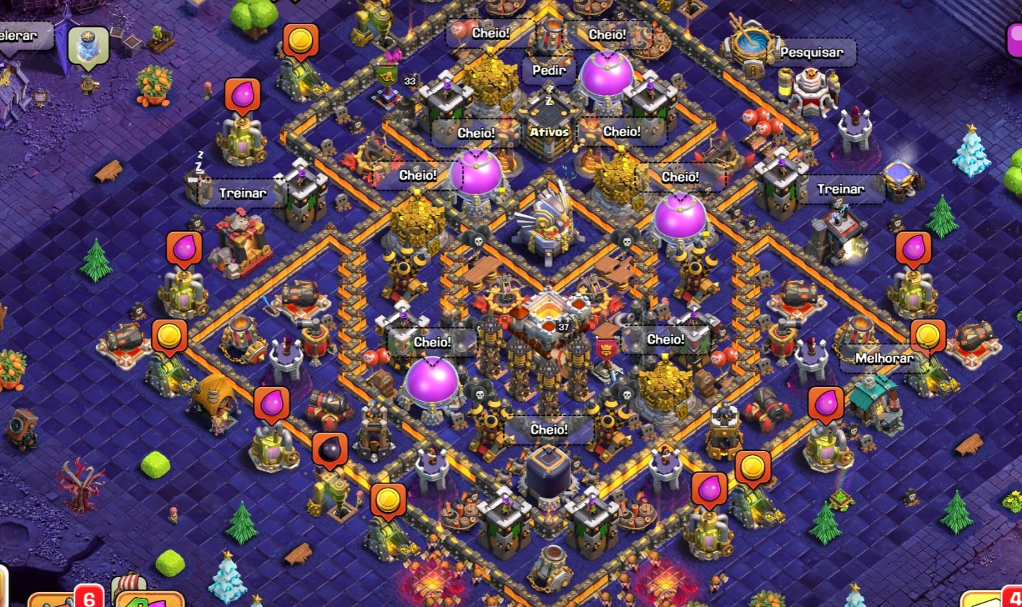 Conta clash of clans cv 11