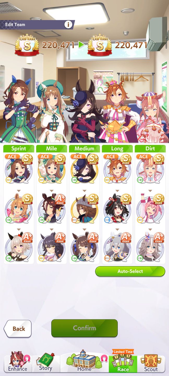 UMAMUSUME | TEAM RANK S | 220K+ | NAKAYAMA FESTA POT 5 | SSR LV50 e +!!!