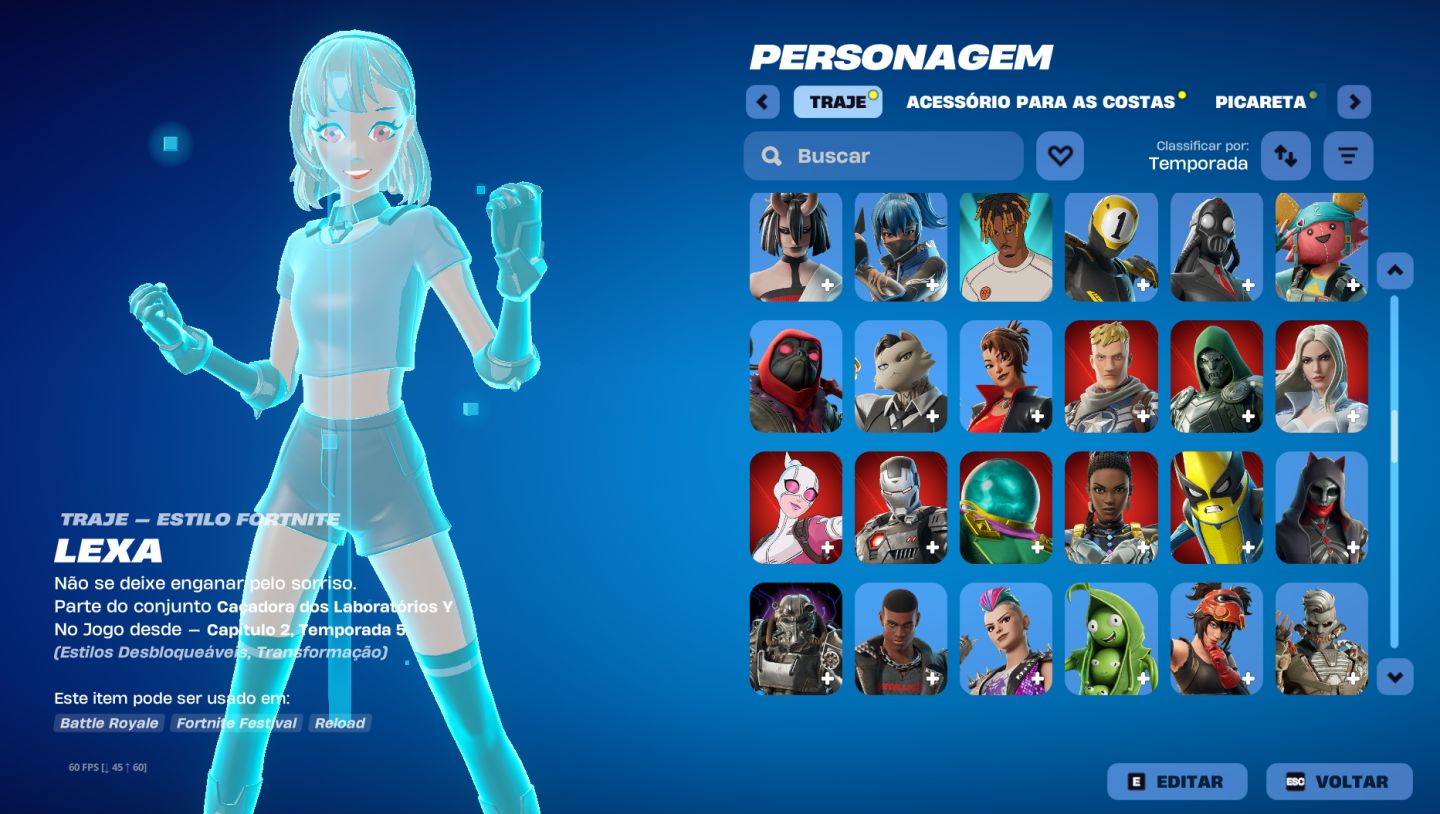 CONTA DE FORNITE COM VARIAS SKINS A VENDA
