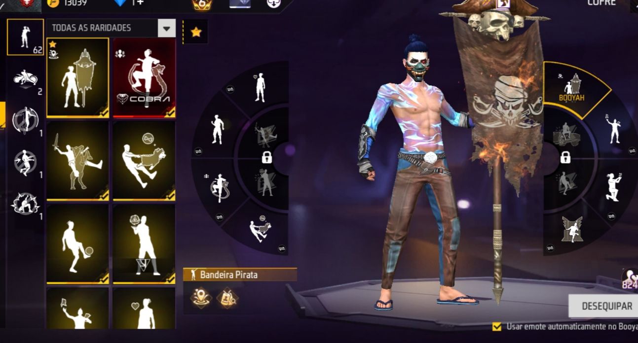 Conta Free Fire Gemada Angelical Passes Antigos Skins Raras