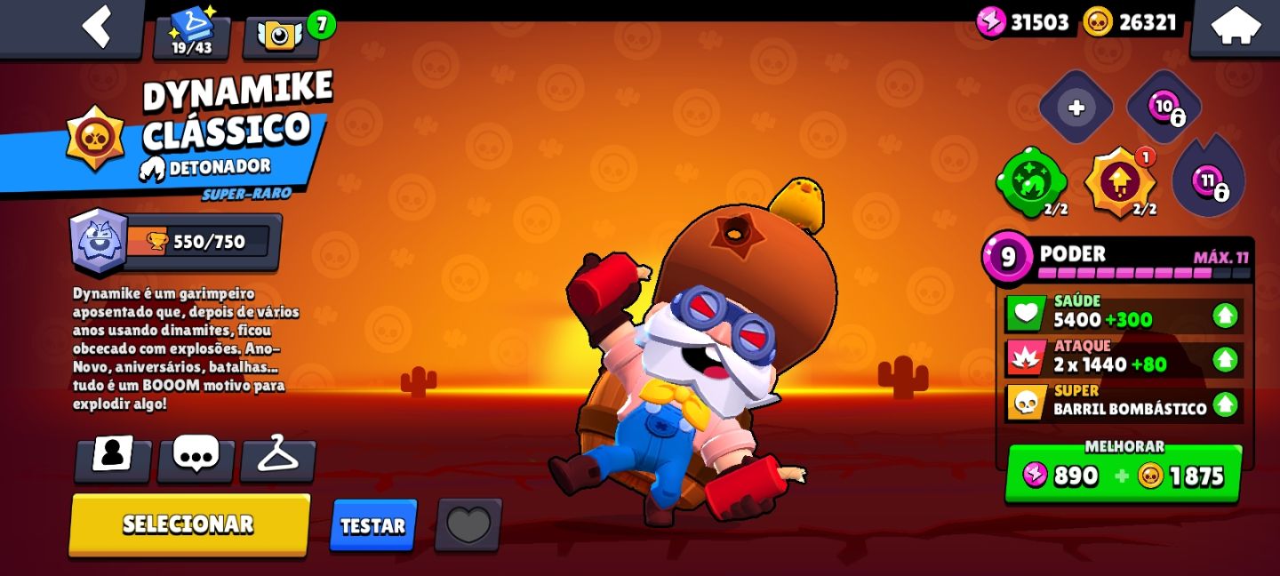 CONTA BRAWL STARS OG 2020. COLT PISTOLEIRO SHELLY CLÁSSICA. BELLE VILÃ E ETC