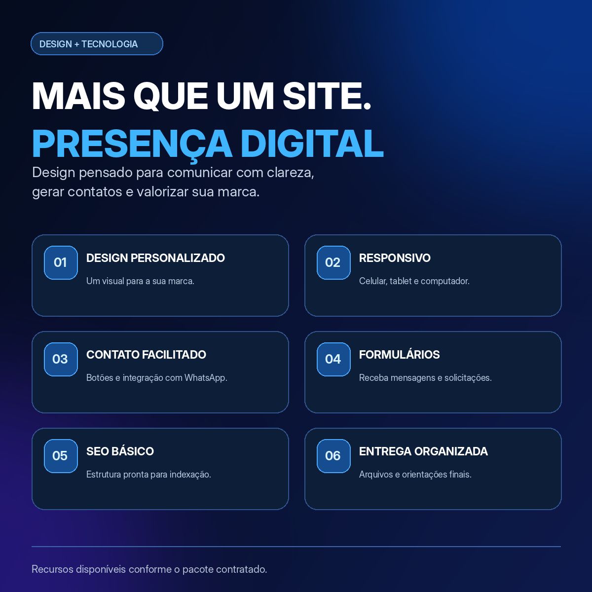 Criação de Sites e Landing Pages Profissionais | Modernos e Responsivos