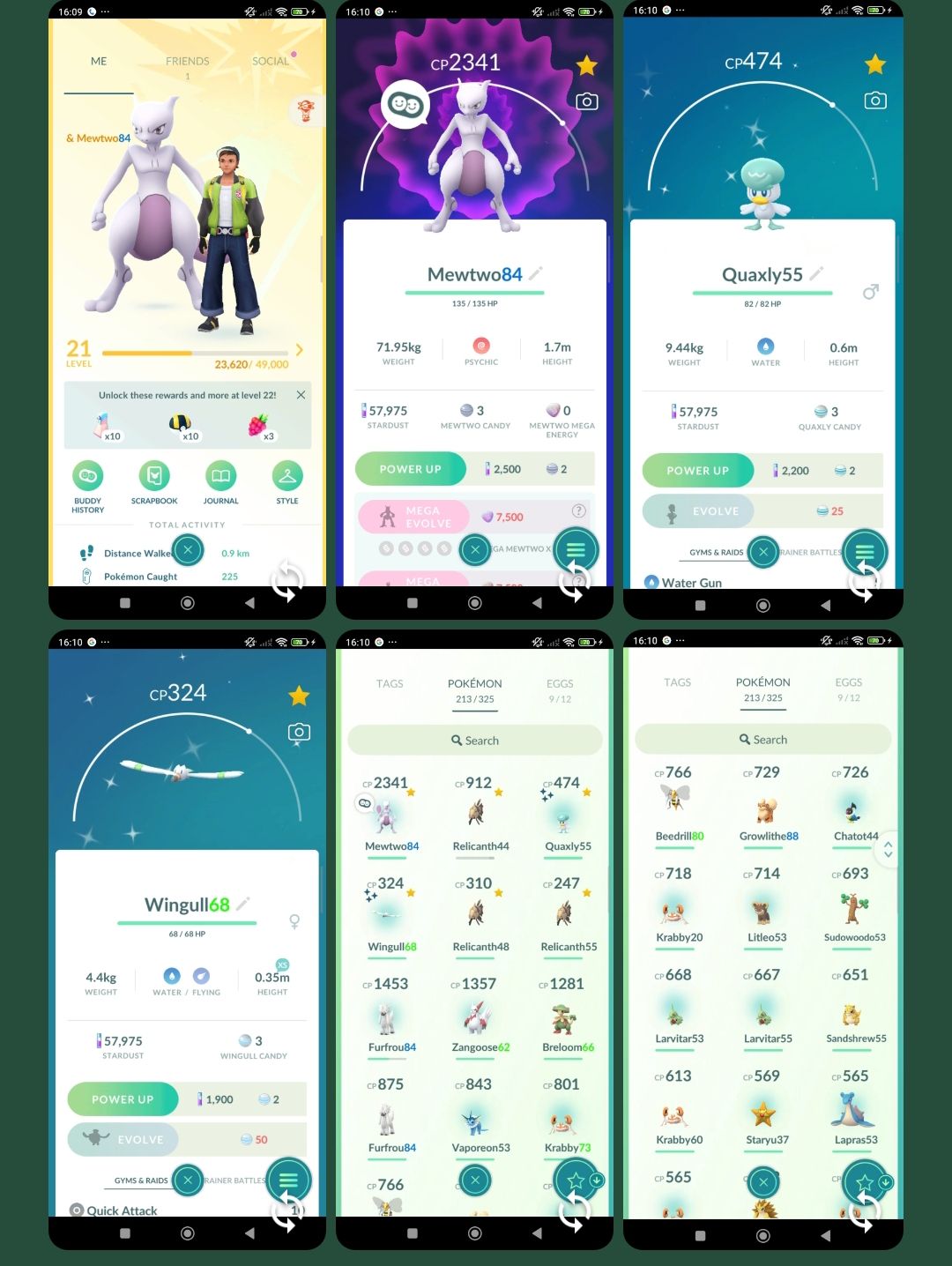 POKÉMON GO COM MEWTWO + 2 SHINIES + REGIONAIS | pk30
