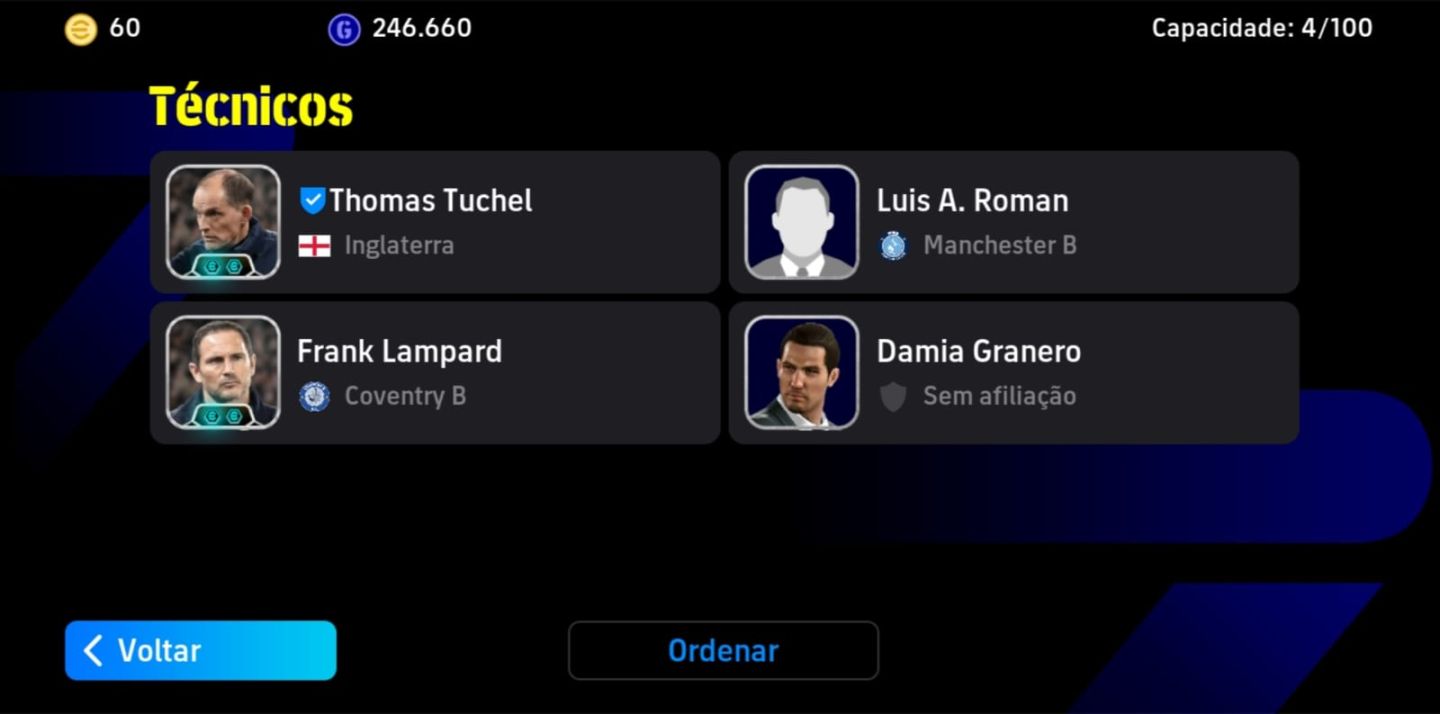 Conta de efootball mobile com 3202 de over