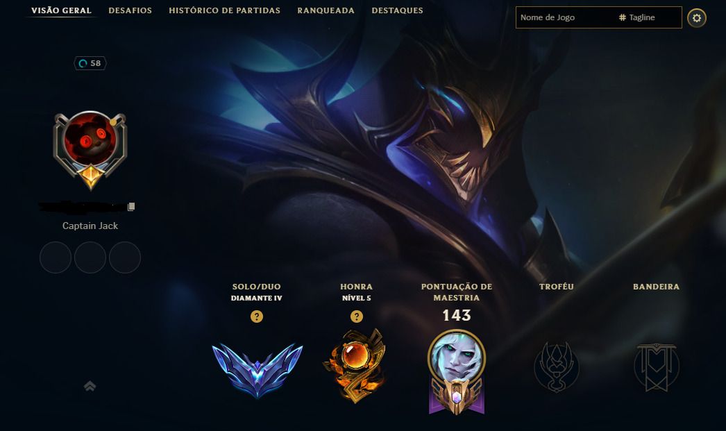 CONTA LOL DIAMANTE 4