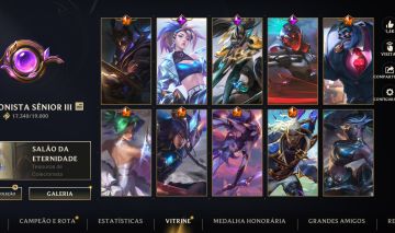CONTA WILD RIFT + SKINS LENDÁRIAS TOP200 AKALI