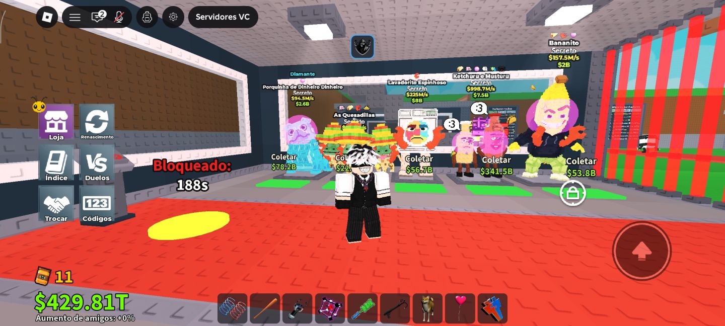 CONTA TOP FULL RARA NO BLOX FRUITS