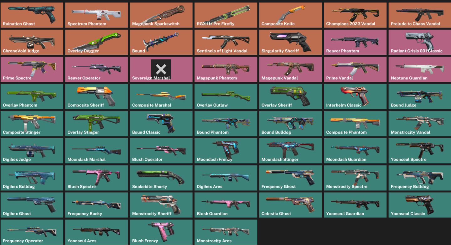 CONTA VALORANT 60 SKINS 5 FACA BUTTERFLY/CHAMPIONS23K,PRELUDIO,PRIME/FULL ACESSO