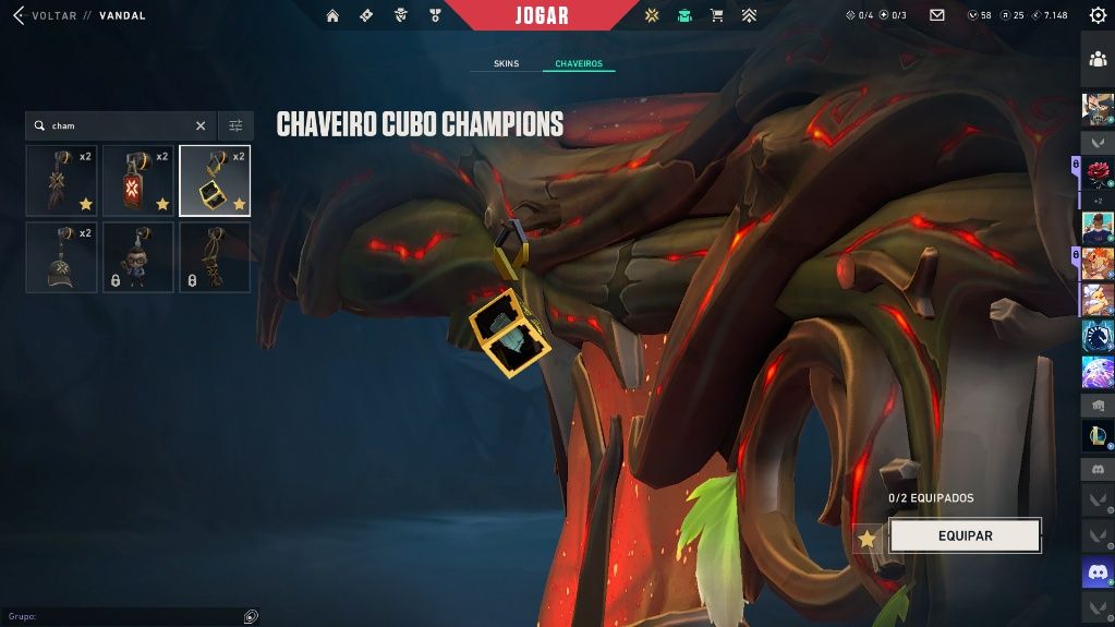 CONTA VALORANT R$ 5.6K GASTOS | CHAMPIONS 23/24/25 | FACAS, VANDALS E MAIS