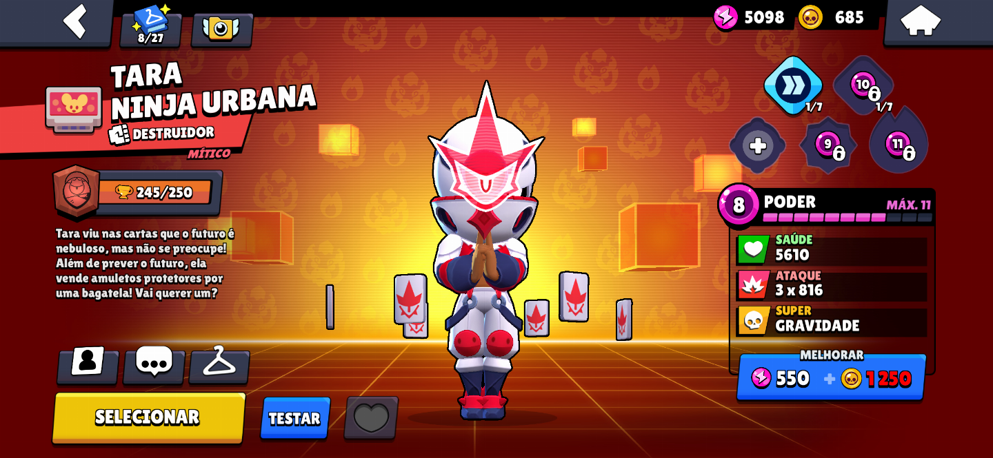 CONTA BRAWL STARS RARA (CRIADA EM 2020) 13.3K TROFÉUS | 112 SKINS